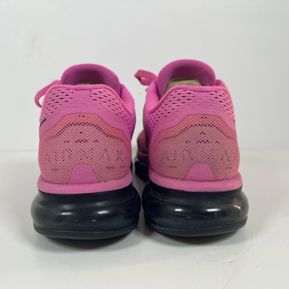 Size 9.5 US- Nike Women's Air Max 2014 Pink Black Running Athletic Training Shoe - Picture 4 of 11